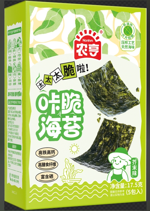 17.5克農(nóng)亨咔脆海苔（芥末味）