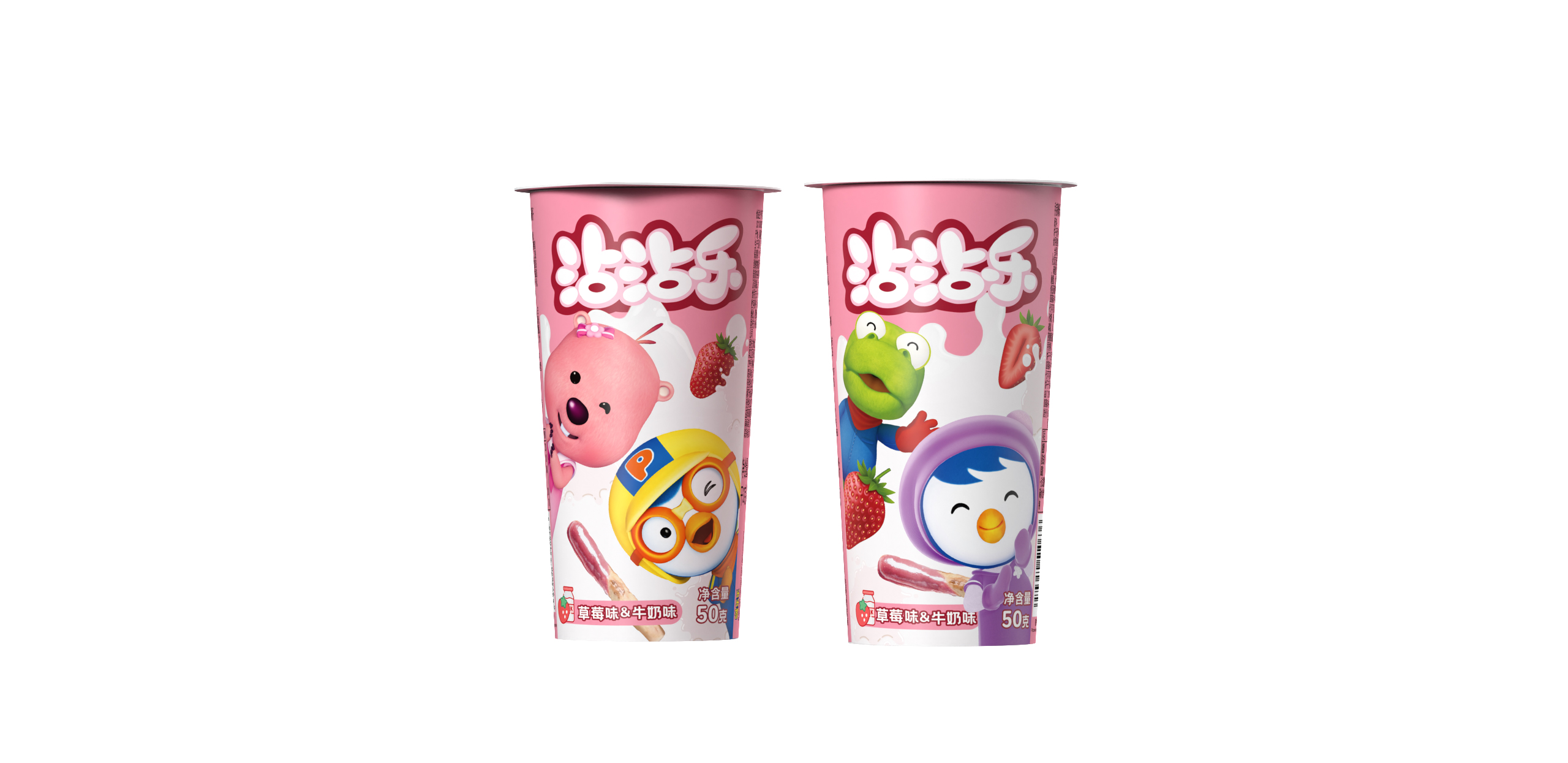 喬克蒂姆啵樂樂沾沾樂草莓&牛奶味蘸醬餅干