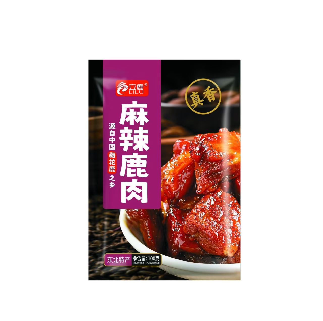 麻辣鹿肉100克