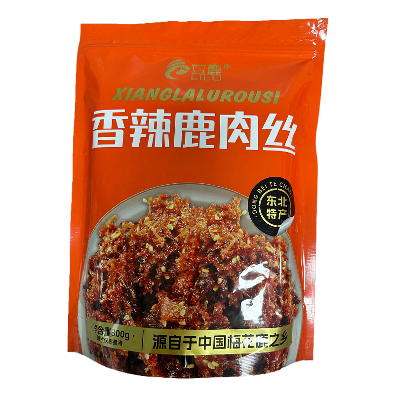香辣鹿肉絲300克