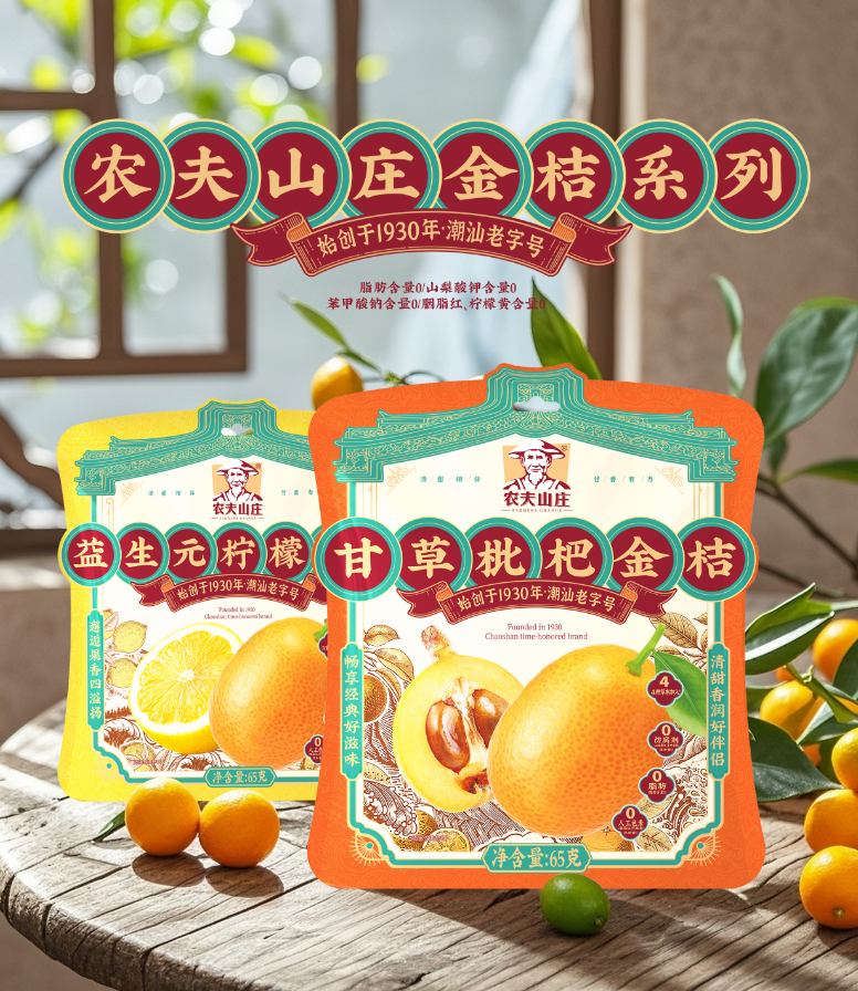 0添加*甘草枇杷金桔 益生元檸檬金桔