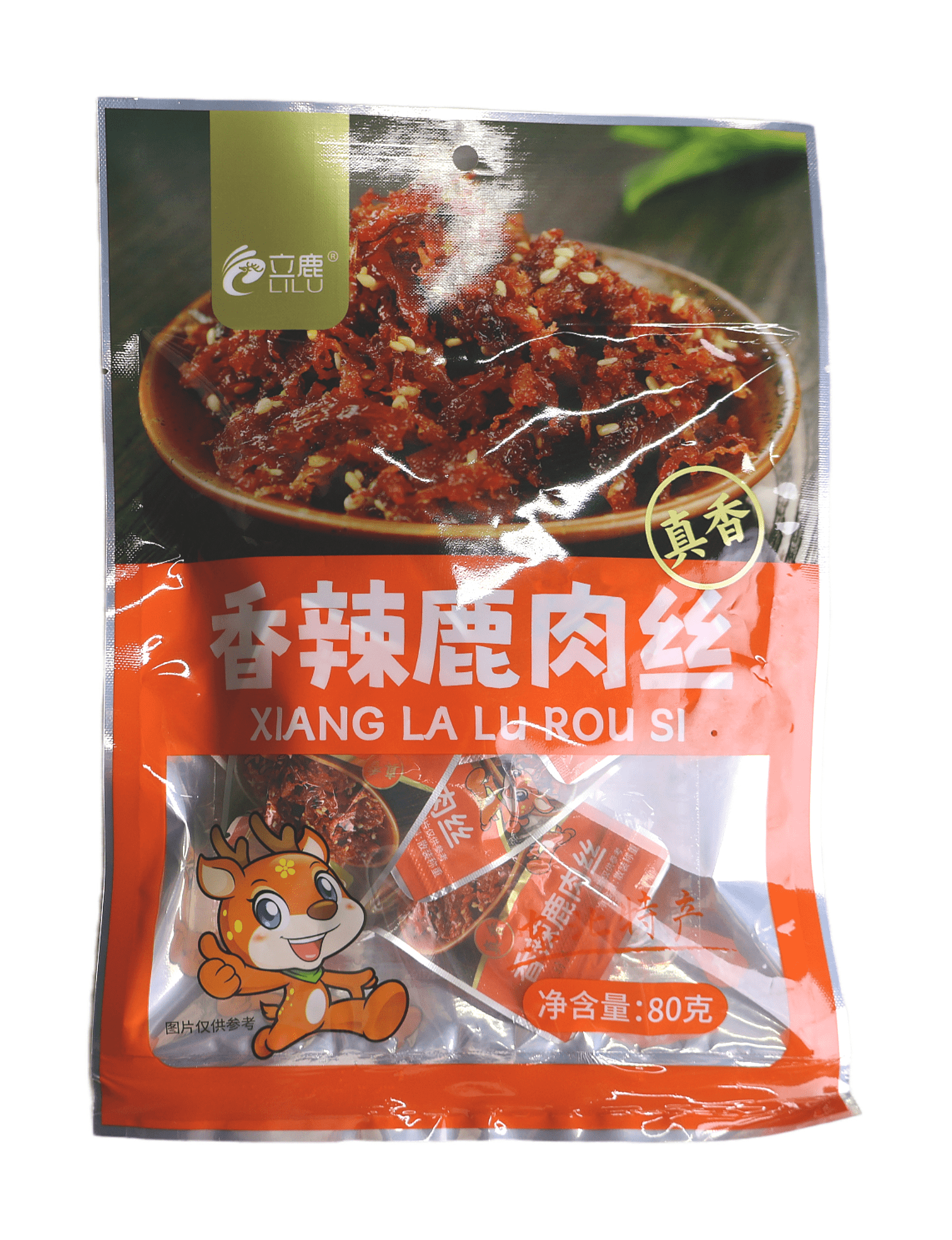 香辣鹿肉絲80克