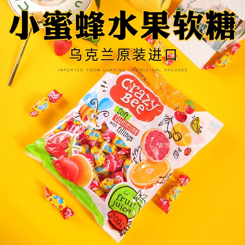 如勝瘋狂小蜜蜂水果味凝膠糖果