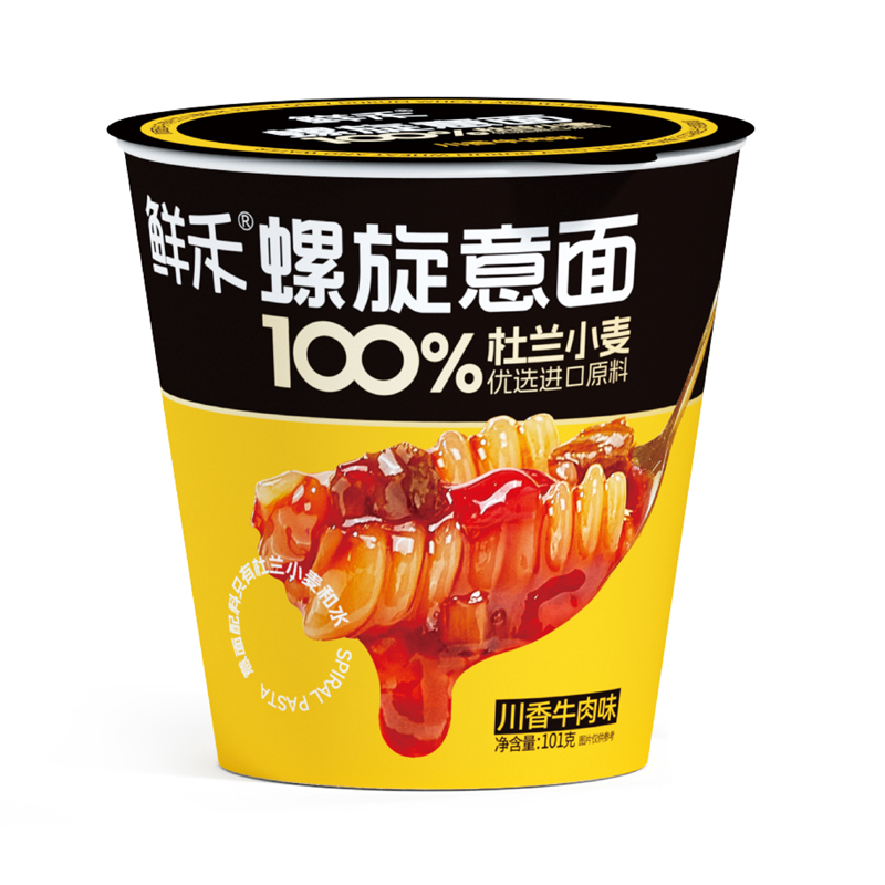 鮮禾螺旋意面川香牛肉味101克