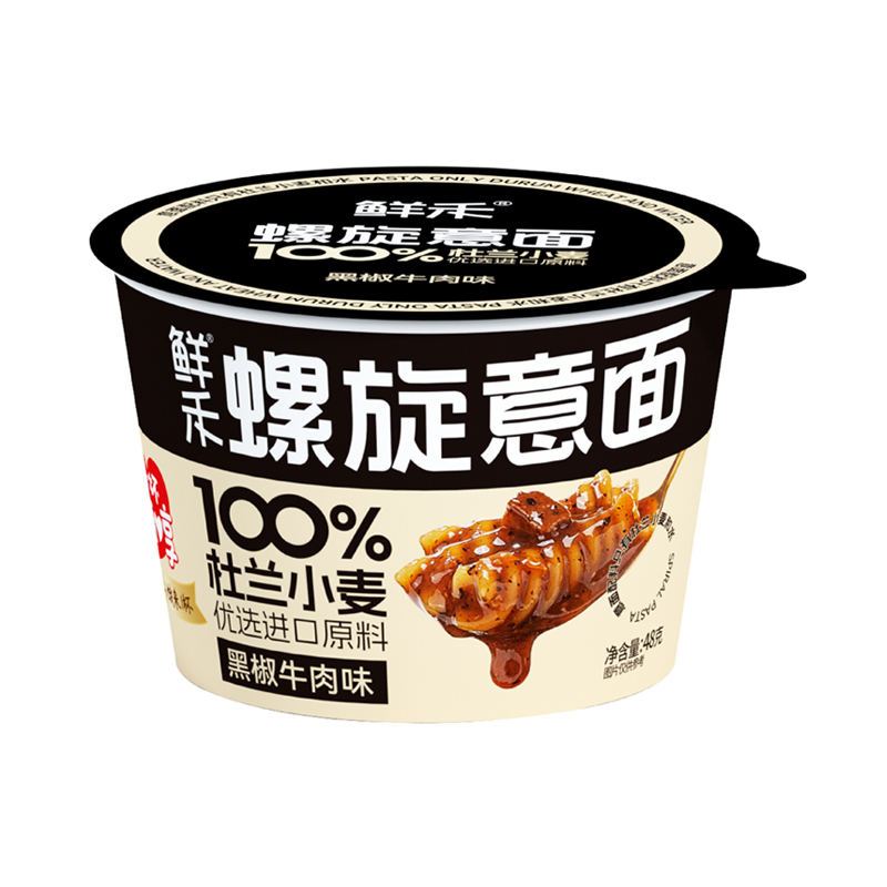 鮮禾螺旋意面黑椒牛肉味48克