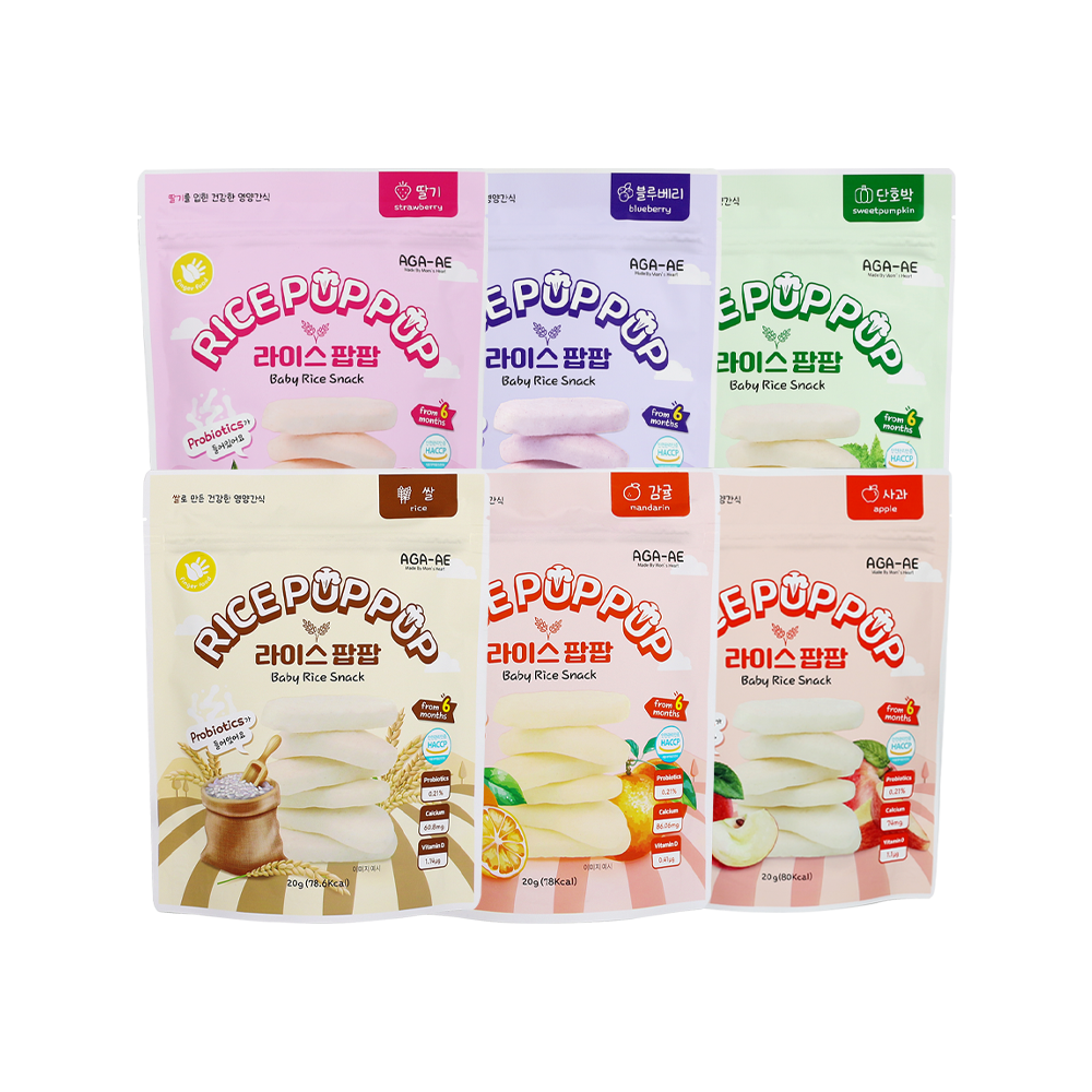 我珂愛 益生菌寶寶米餅 6種