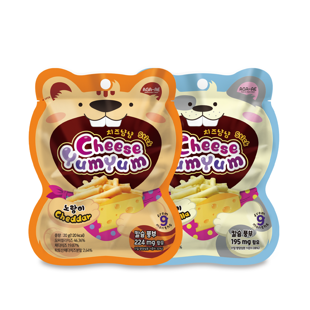 我珂愛 馬蘇里拉芝士, 切達芝士 兩種