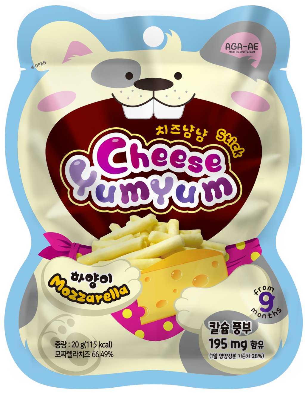 AGA-AE Cheese Yumyyum, Mozzarella_Front side.png