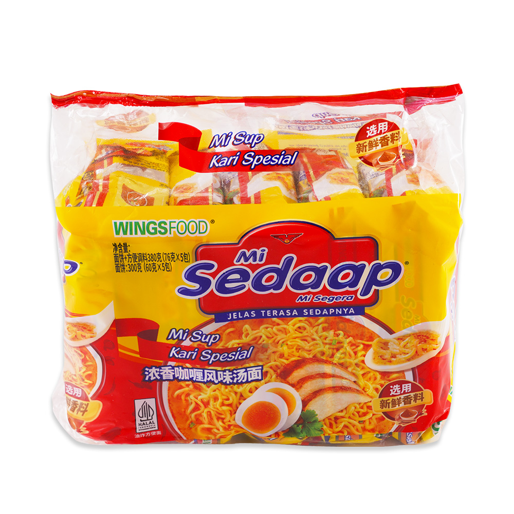 輝英喜達(dá)?濃香咖喱風(fēng)味湯面(方便面)