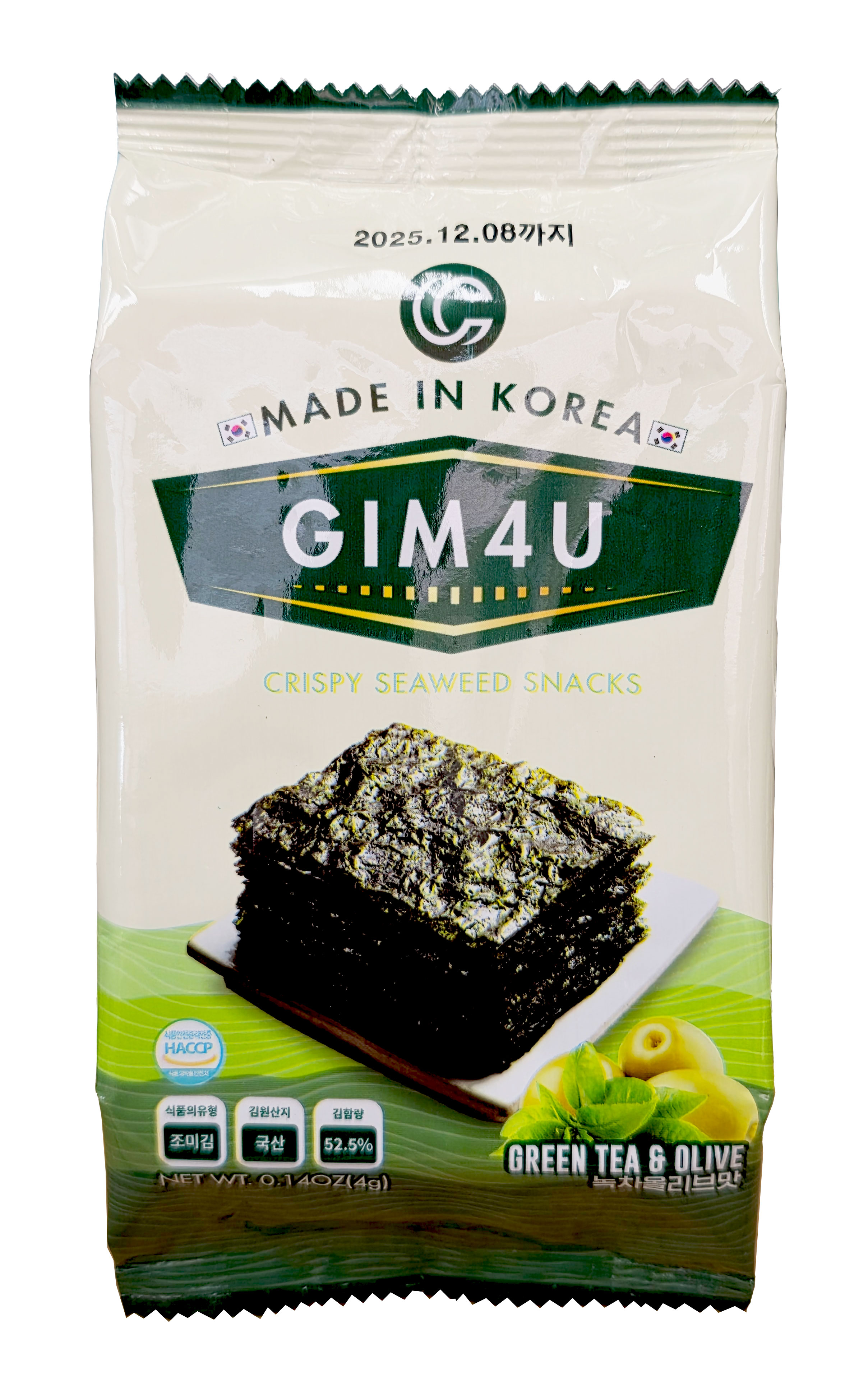 GIM4U 烤海藻綠茶橄欖油口味