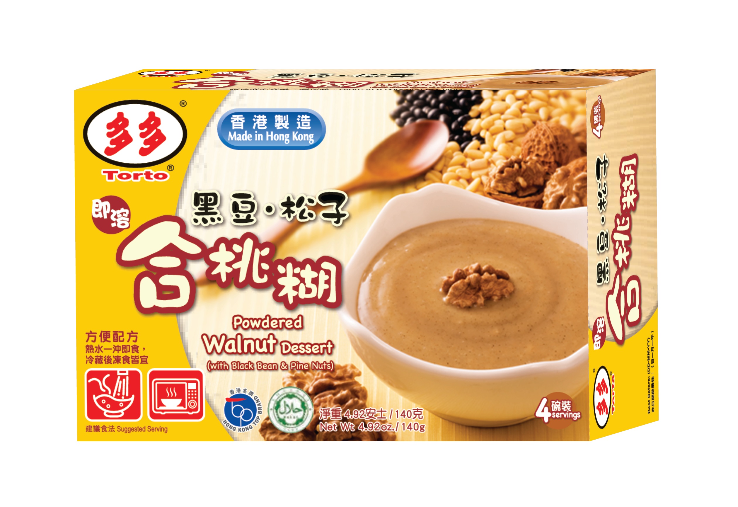 多多即溶黑豆松子合桃糊140克