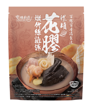 螺頭花膠燉竹絲雞湯