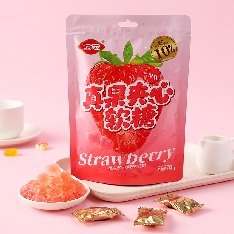 真果夾心軟糖（草莓）