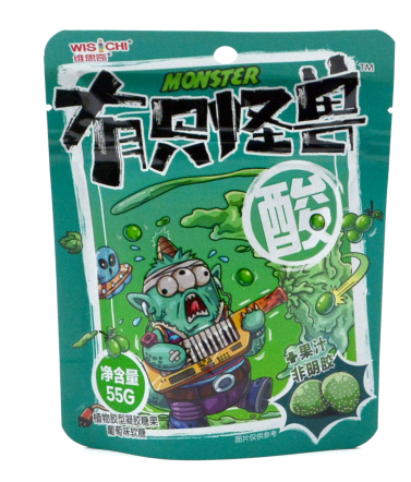 55g有只怪獸酸葡萄味軟糖