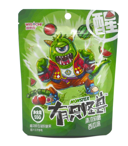 55克有只怪獸清涼西瓜味糖