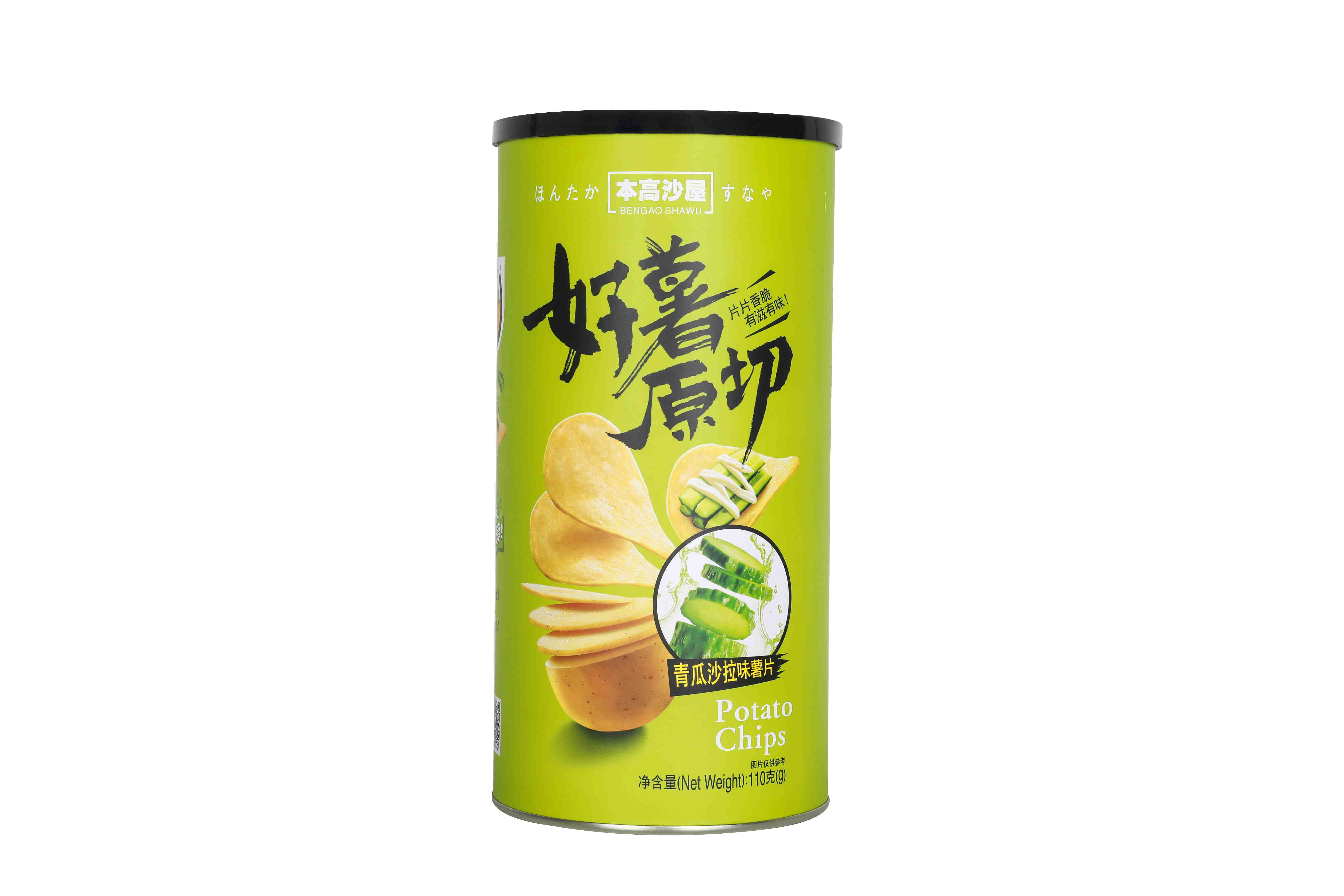 本高沙屋110g青瓜味原切薯片