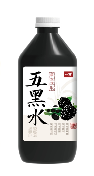 一方五黑水植物飲料1L
