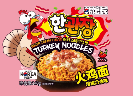 韓館長火雞面（奶油培根味）560g
