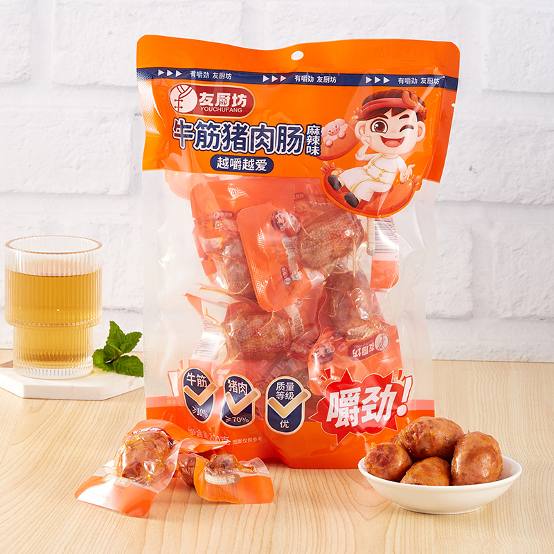 牛筋豬肉腸-麻辣味