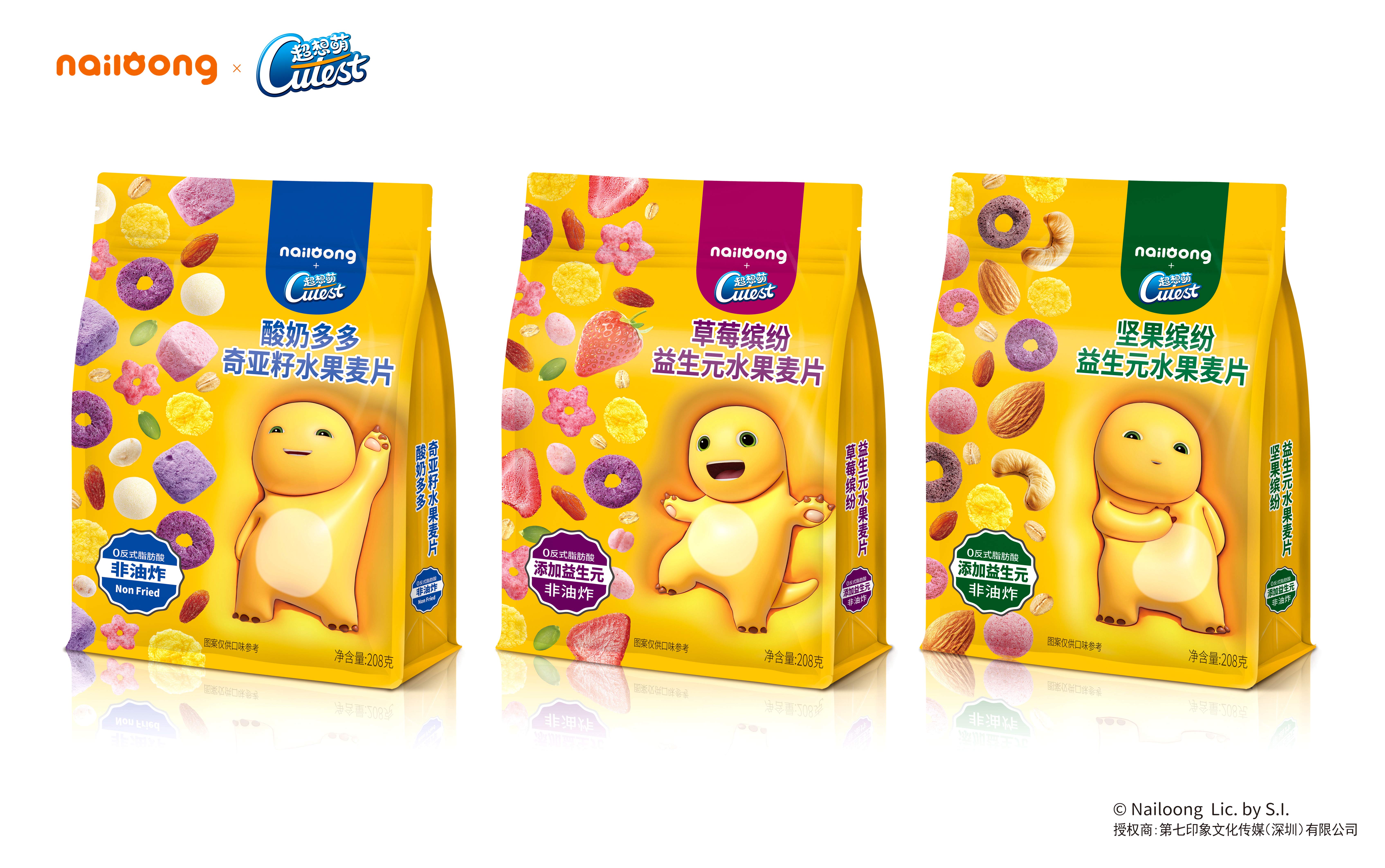 超想萌益生元水果麥片208克