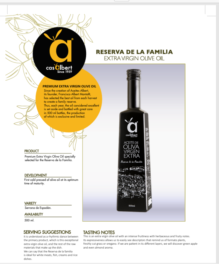 特級初榨橄欖油 特級初榨橄欖油 reswerva de la familia