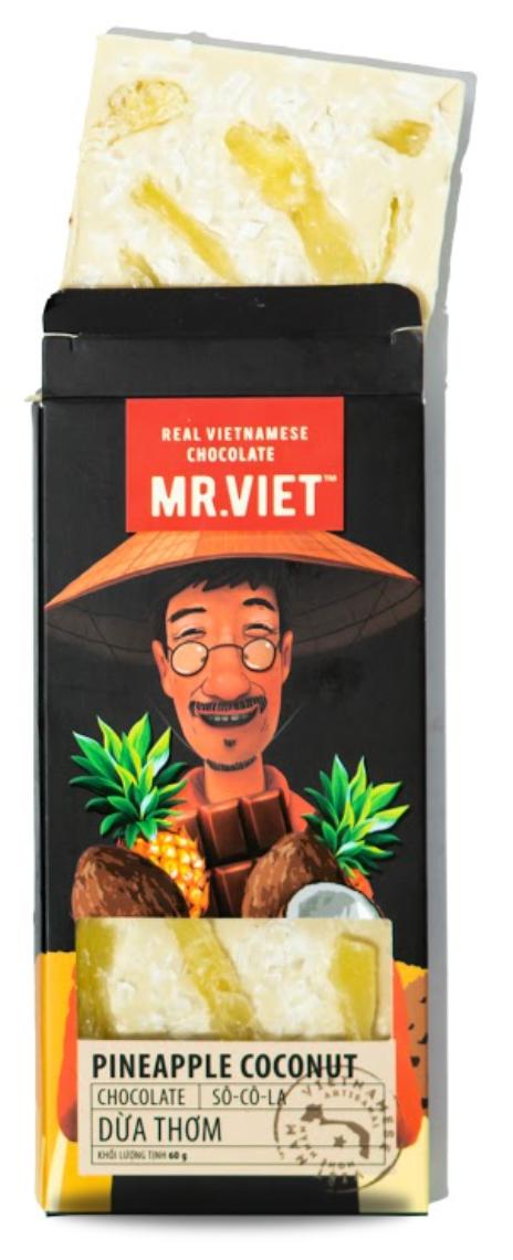 Mr. Viet 菠蘿椰子巧克力 - 60 克
