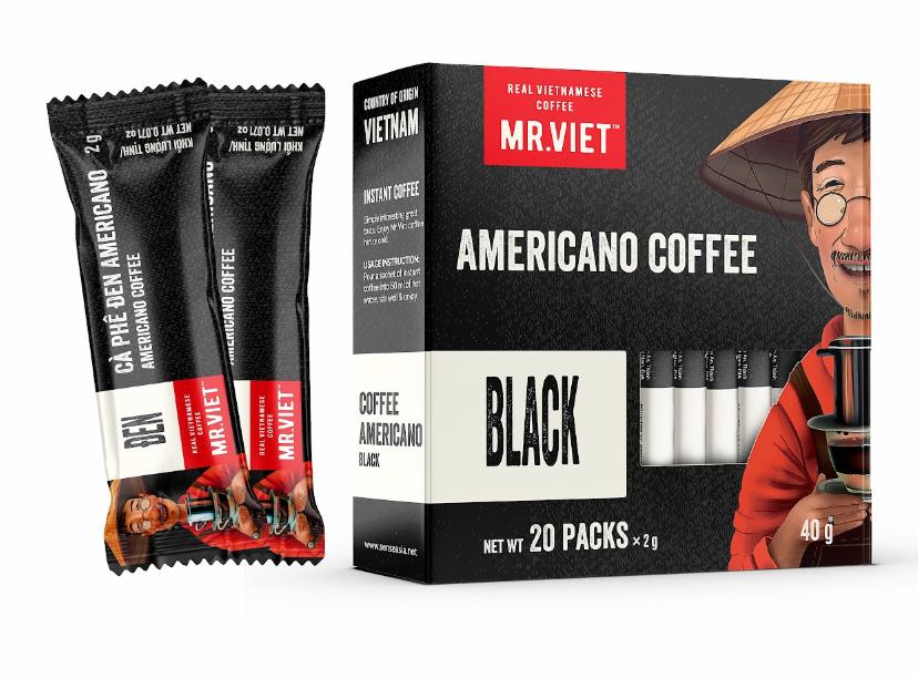 優(yōu)質黑咖啡即溶粉，40 克盒裝（20 個 2 克 sachets）