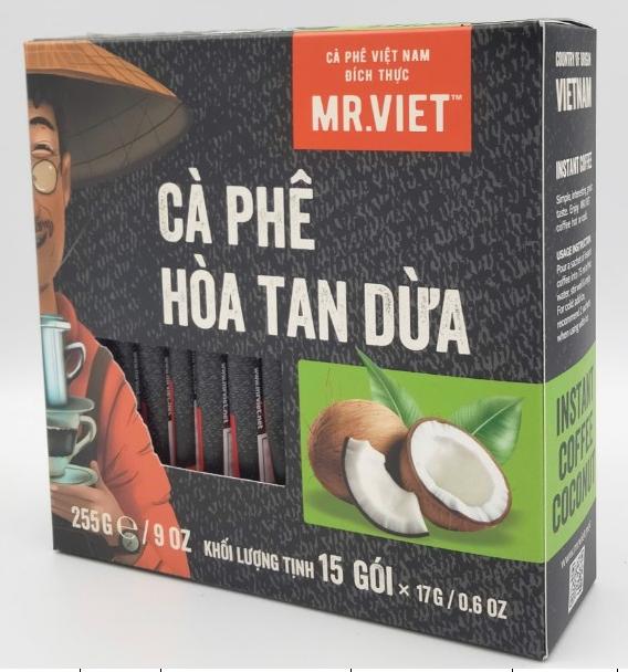 椰子即溶咖啡，255 克盒裝（15 個 17 克 sachets）