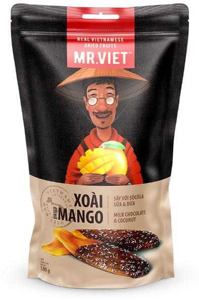 Mr. Viet 芒果牛奶巧克力與椰子 - 100 克        4o