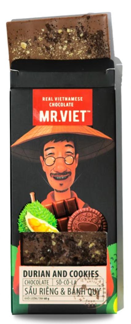 Mr. Viet 榴蓮曲奇巧克力 - 60 克
