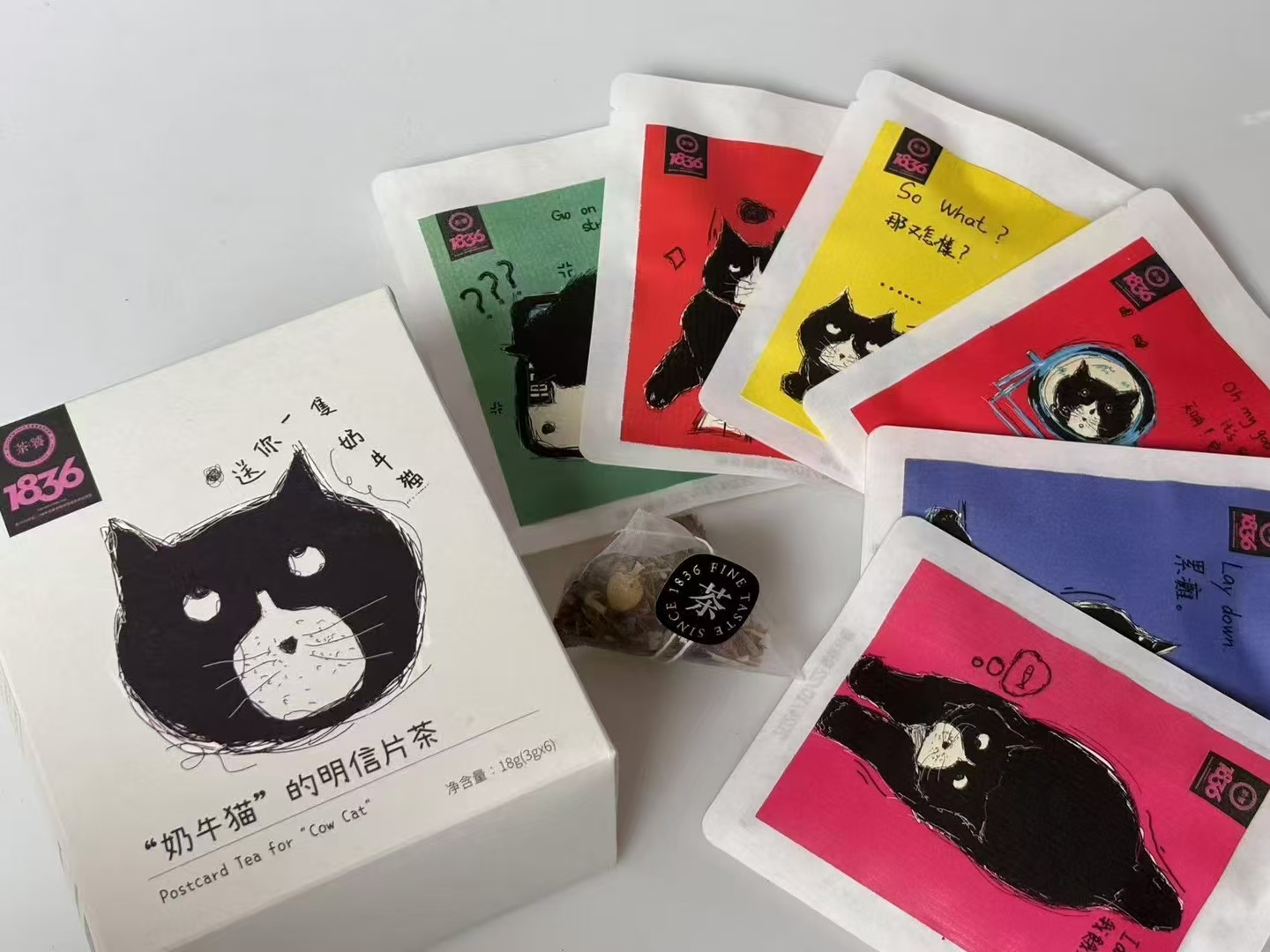 “奶牛貓”的明信片 茶