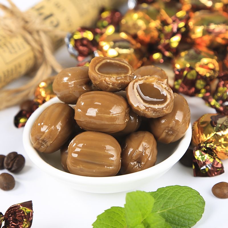 如勝咖啡味夾心奶糖糖果