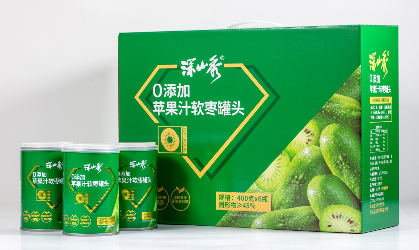 深山秀蘋果汁軟棗罐頭