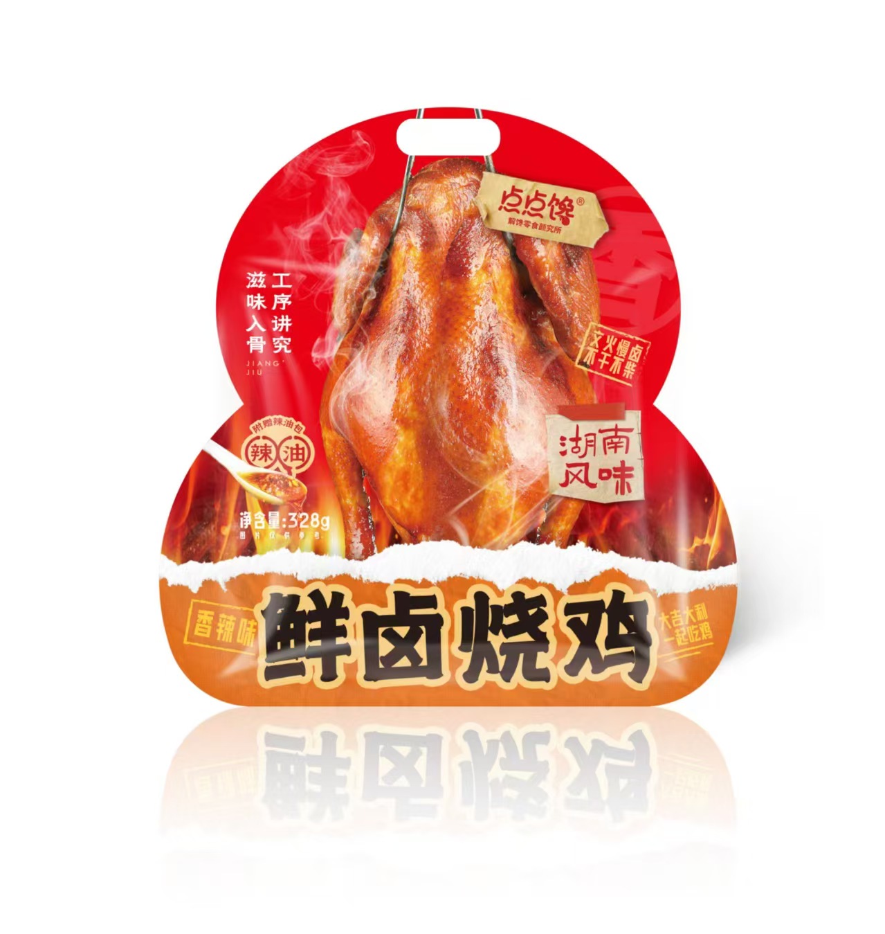 點點饞-328g香辣味鮮鹵燒雞
