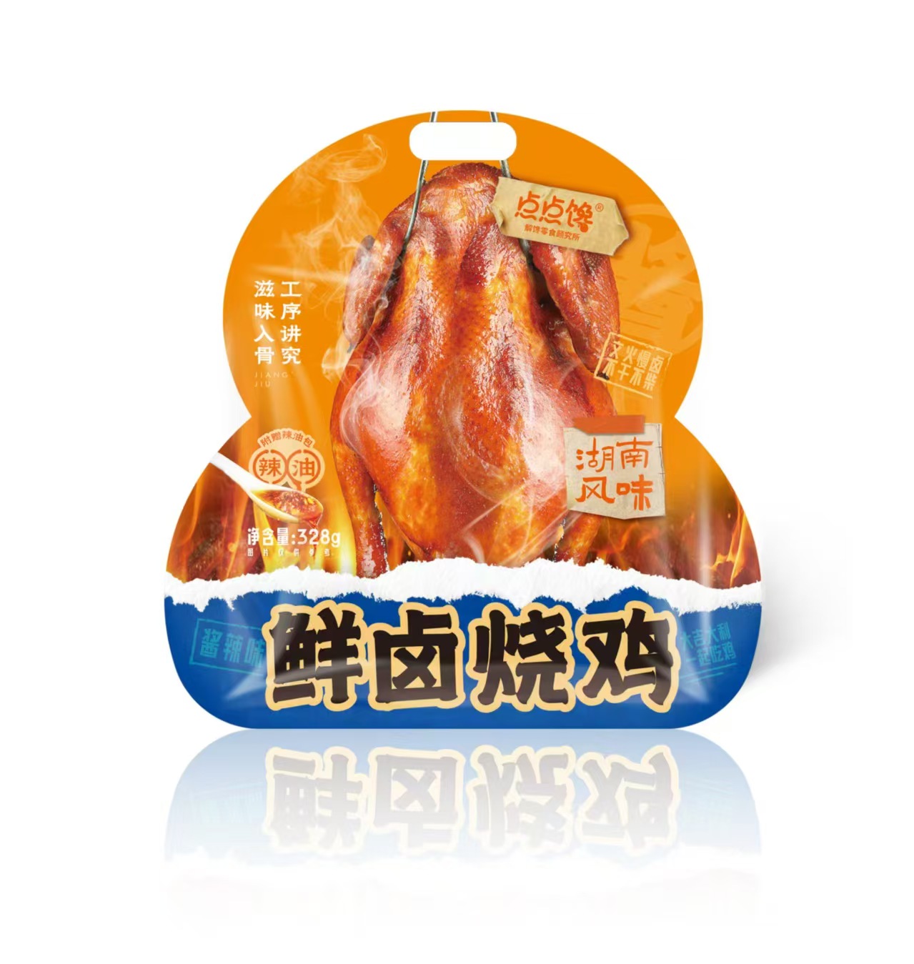 點點饞-328g醬辣味鮮鹵燒雞