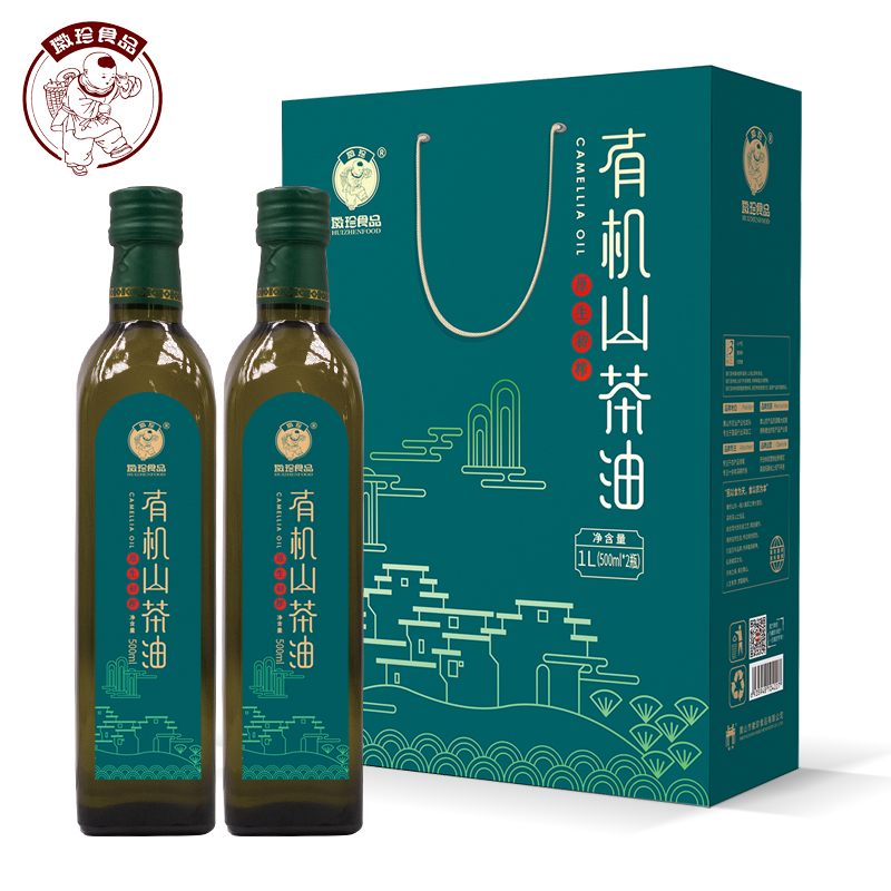 徽珍 有機山茶油禮盒1L/盒