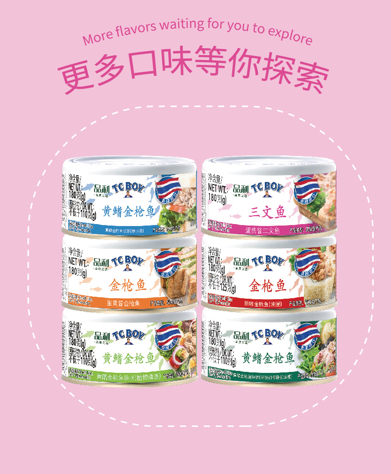 品利TCBOY魚罐頭系列