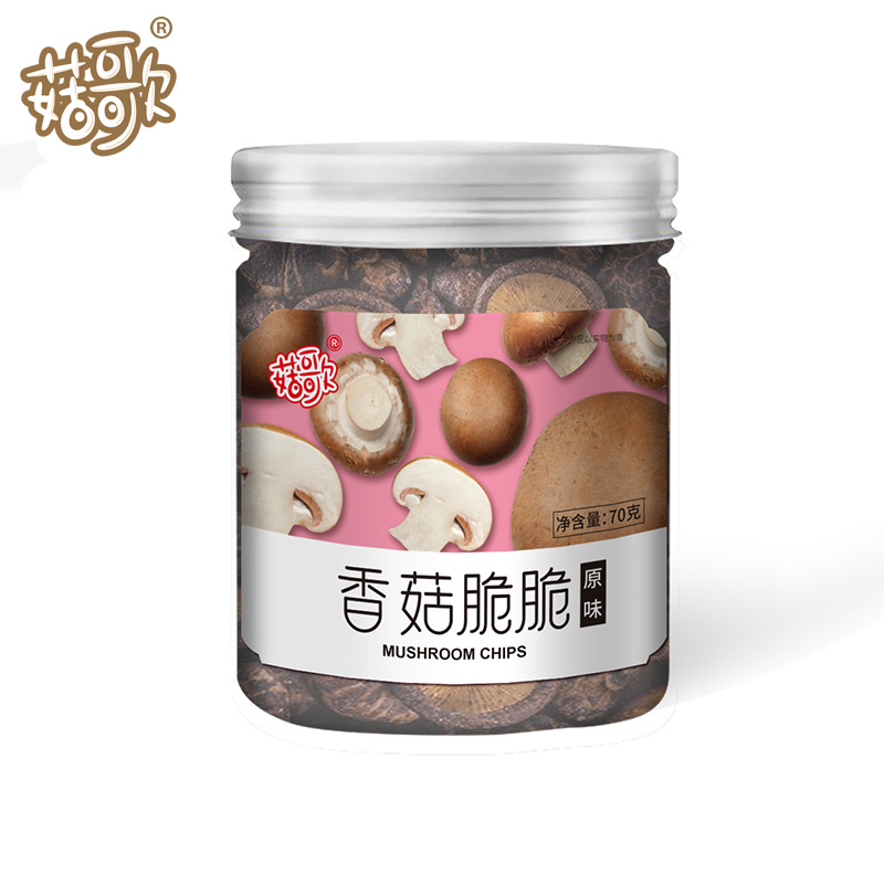 菇歌 螺旋易撕罐香菇脆70g/罐
