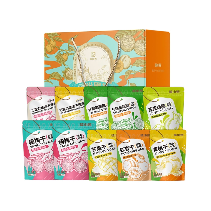 【嗑小熊】繽紛混合果干大禮包908g