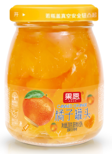 果愿混合型橘子罐頭200g