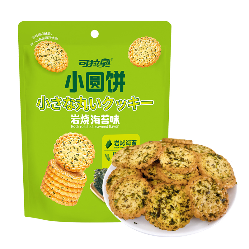 可拉奧巖烤海苔味小 圓餅400g