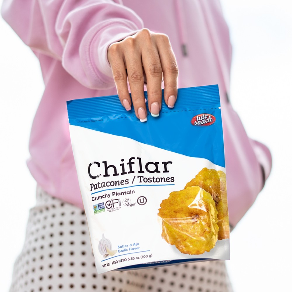 100 g para compartir… o no.#ChiflarSnacks #Patacón #NOGMO #tostones #Vegan #Healthy #Ajo.jpg