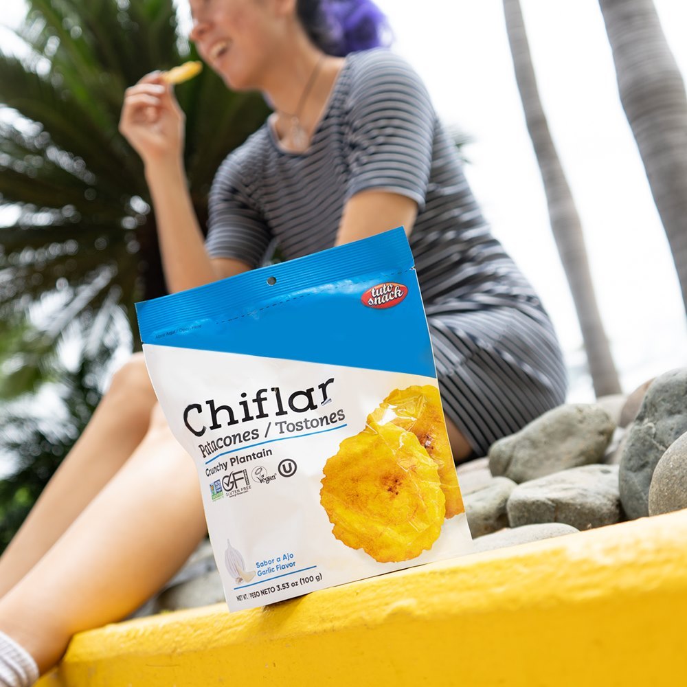 El break más delicioso y crunch.#ChiflarSnacks #Patacón #GMO #tostones #Vegan #Healthy #Ajo.jpg