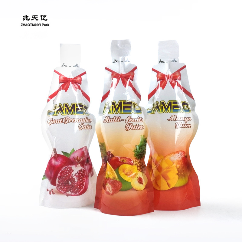 果汁袋子塑料包裝可回收利用袋子液體袋子站立袋子