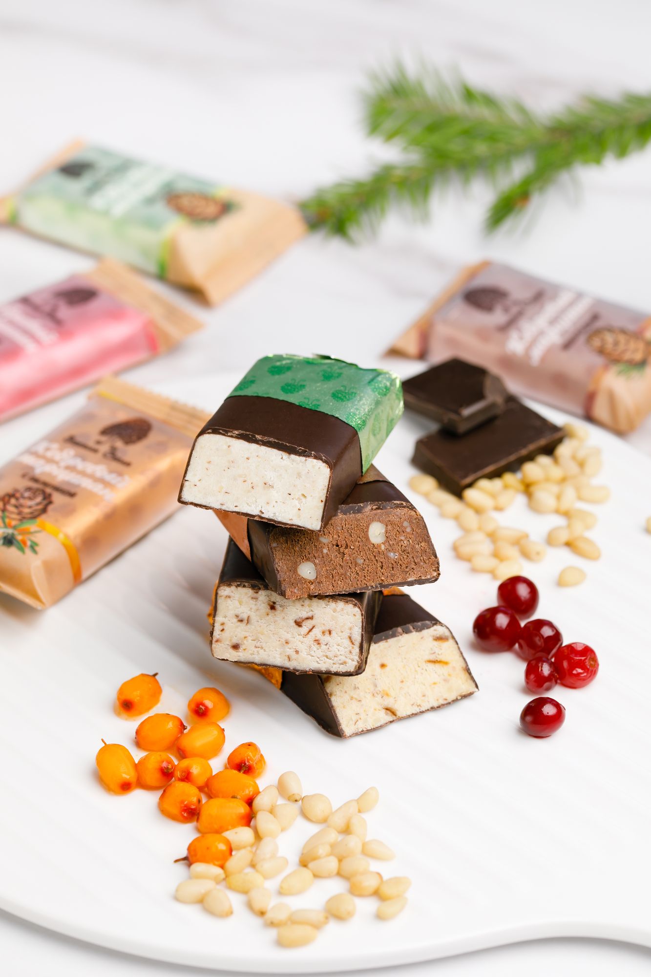 雪松杏仁膏，什錦/經(jīng)典，沙棘，蔓越莓，巧克力/720克/展示盒