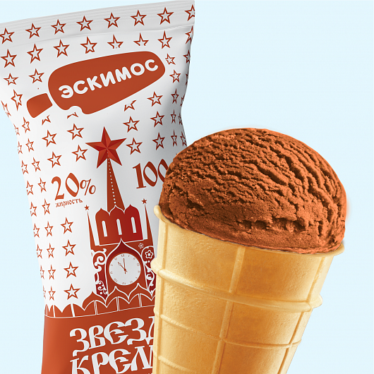 "克里姆林之星"巧克力冰淇淋