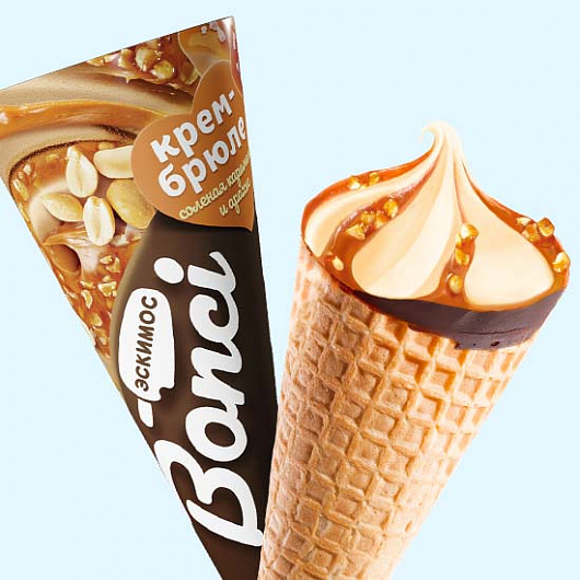 "Bonci" 焦糖布丁甜筒冰淇淋