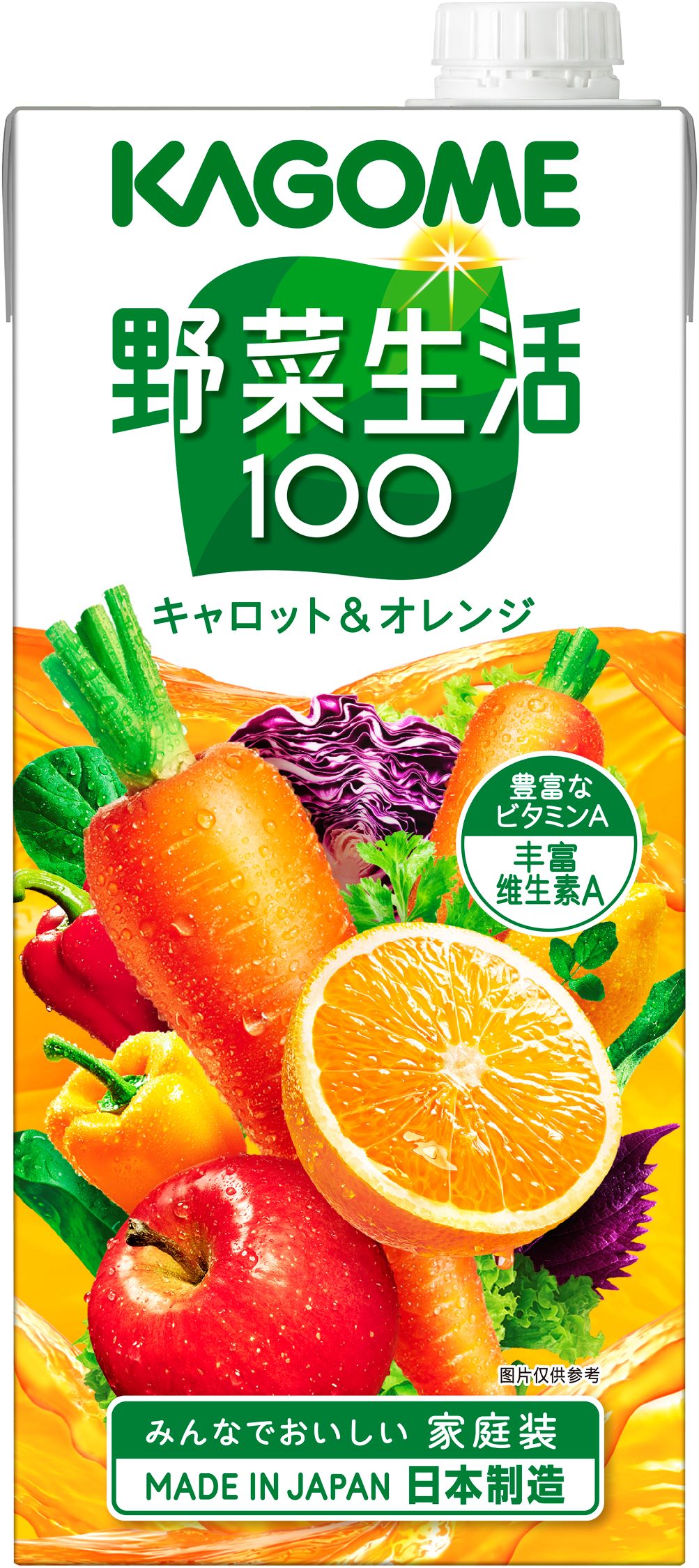 可果美野菜生活100-橙子口味1L裝
