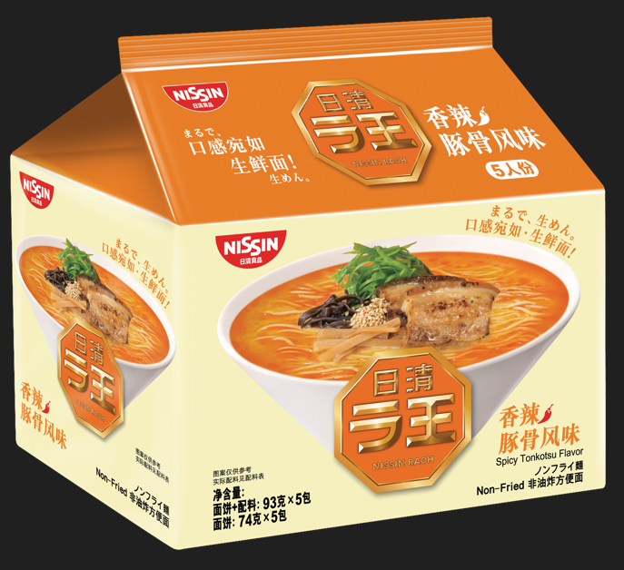 日清拉王香辣豚骨風(fēng)味非油炸方便面