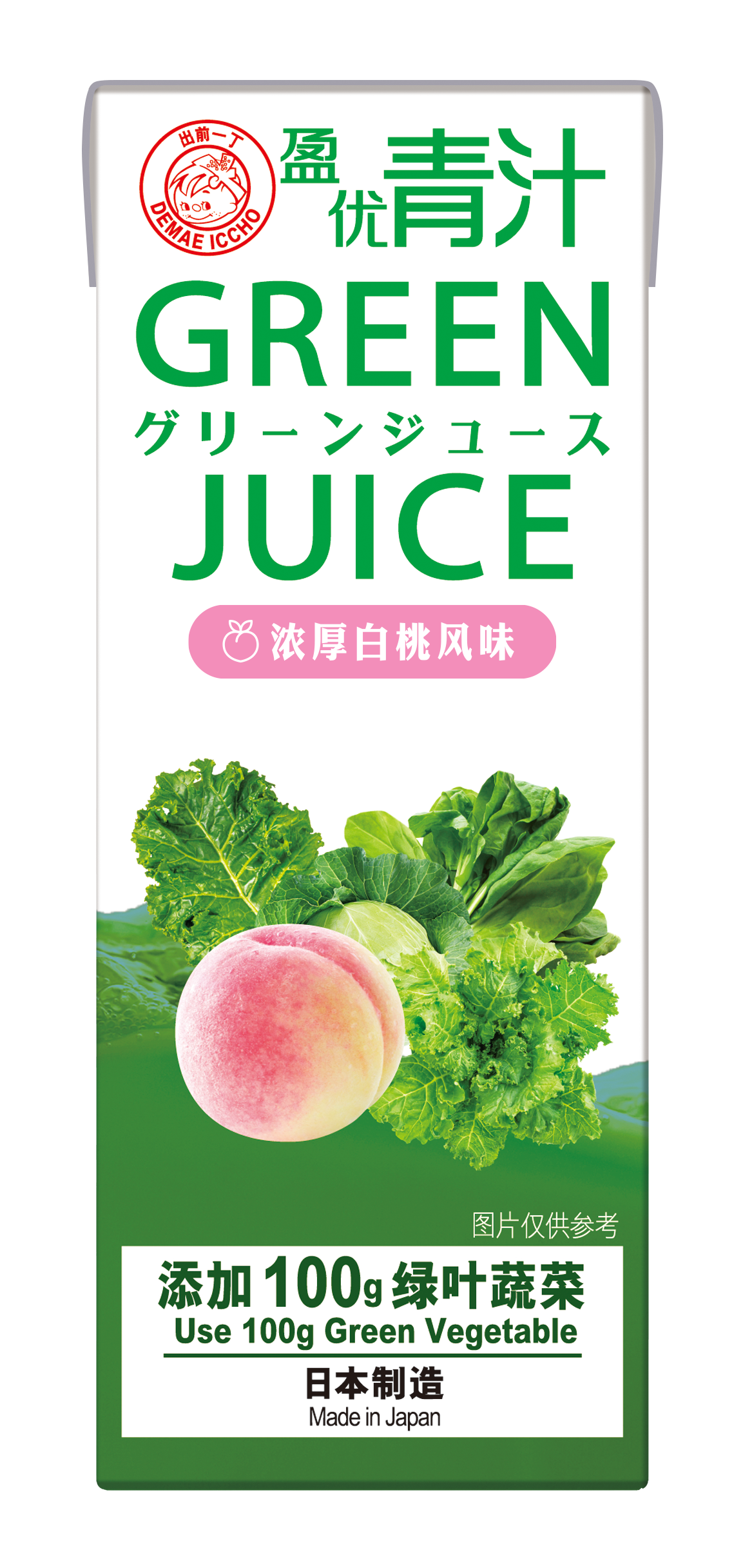 出前一丁盈優(yōu)青汁復(fù)合果蔬汁飲料（白桃風(fēng)味）